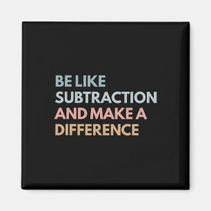 Sei wie Subtraktion und mache einen Unterschied Lu Magnet