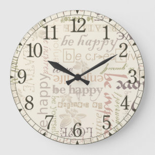 Sei wieder vintage Wanduhr