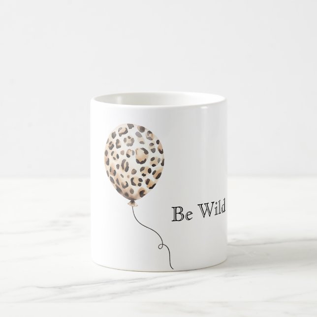 Sei Wild Leopard Print Ballon Kaffeetasse (Mittel)