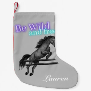 Sei wild und frei beim Springen Kleiner Weihnachtsstrumpf