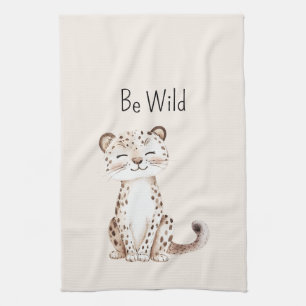 Sei wilde Gepard Geschirrtuch
