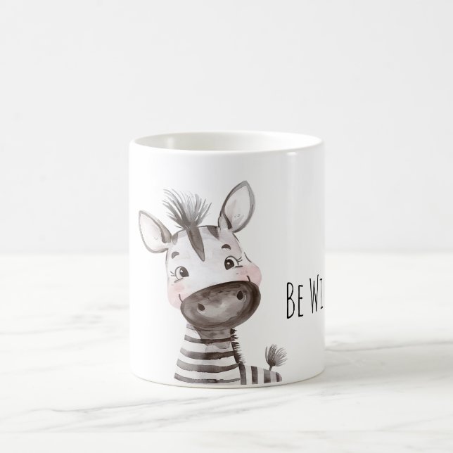 Sei Wilde Glückliche Zebra Kaffeetasse (Mittel)