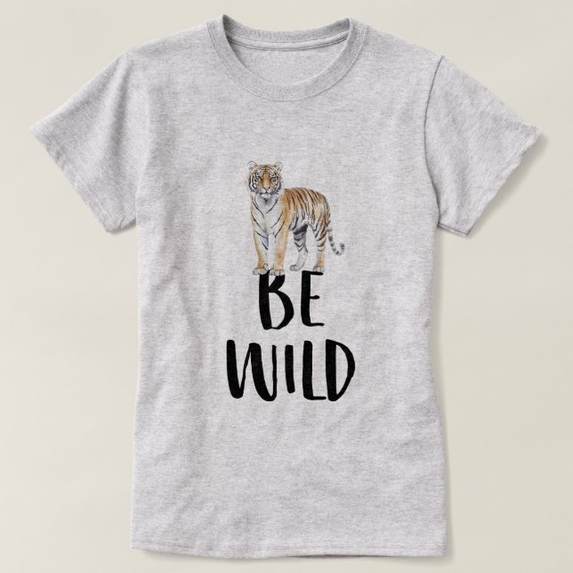Sei Wilder Tiger T-Shirt (Design vorne)