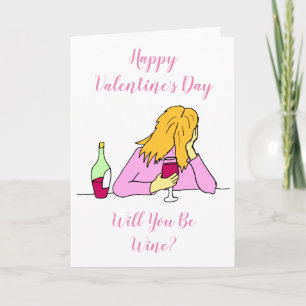 Sei Wine Valentine's Day Card Karte
