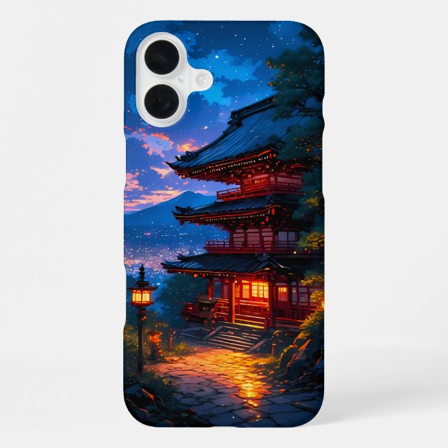 Seichi no Yoru (Heilige Nacht) iPhone 16 Plus Hülle (Rückseite)