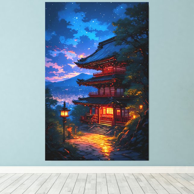 Seichi no Yoru (Heilige Nacht) Leinwanddruck (Insitu (Holzboden))