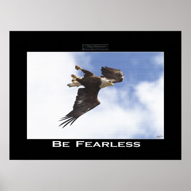 SEID ANGST Bald Adler Motivierend Foto Poster (Vorne)