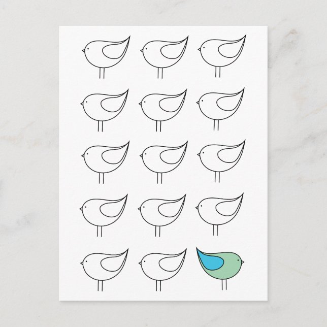 Seid Ihr kleine Vogel-Postkarte Postkarte (Vorderseite)