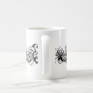 SEID KIND! Zitat zur inspirierenden Kalligrafie Kaffeetasse