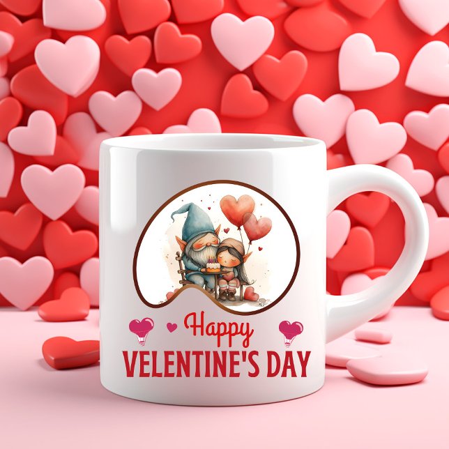 Seid mein Valentin? - Engagierte Hingabe Zweifarbige Tasse (Von Creator hochgeladen)