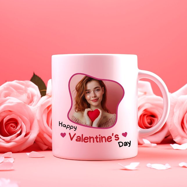 Seid mein Valentin? - Romantische Flüster Zweifarbige Tasse (Von Creator hochgeladen)