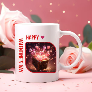 Seid mein Valentin? - Verzauberte Verbindung Zweifarbige Tasse