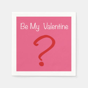 Seid mein Valentine? Serviette