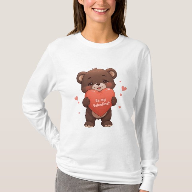Seid mein Valentine? T-Shirt (Vorderseite)
