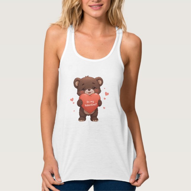 Seid mein Valentine? Tank Top (Vorderseite)