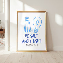 Seid Salz und Licht Matthäus 5:13-16 Wandkunst
