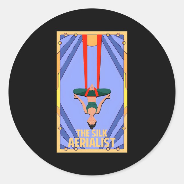 Seide aus der Luft Runder Aufkleber (Vorderseite)