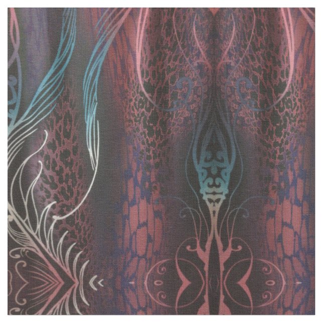 Seide Druckgewebe Stoff (Nahaufnahme)