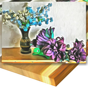 Seiden- und Maisblüten 2190 Art Leinwanddruck