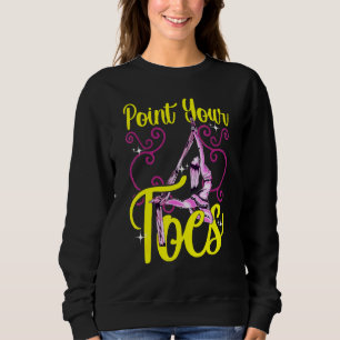 Seiden zeigen Ihre Zehen Yoga Trapeze Aerialis Sweatshirt