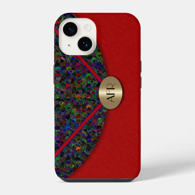 Seidene Clutch-Tasche iPhone 14 Case Hülle (Rückseite)