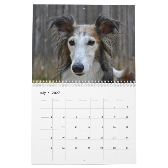 Seidener Windhound 2017 Kalender (Jul 2027)