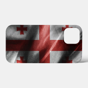 Seidenflagge in Georgien Case-Mate iPhone Hülle