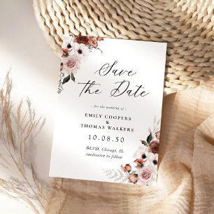 Seidenflorenkarte Save the Date