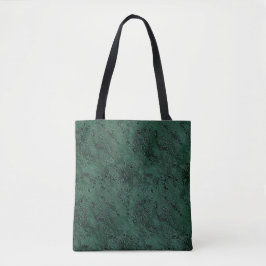 Seidenmoire Kleines Muster in Forest Green Tasche