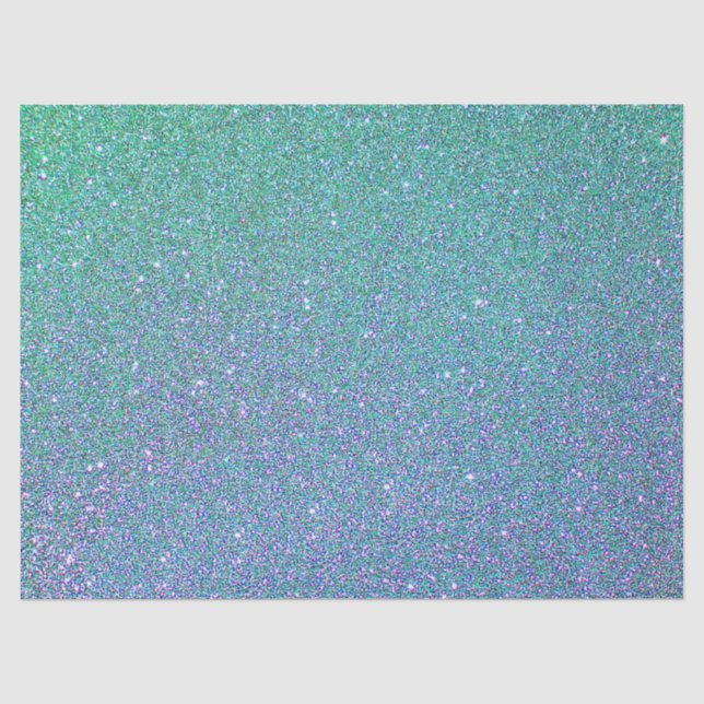 Seidenpapier-/Aqua-Glitzer Seidenpapier (Vorderseite)