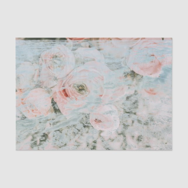 Seidenpapier: DEKOUPAGE: PEONIES Seidenpapier (Vorderseite)