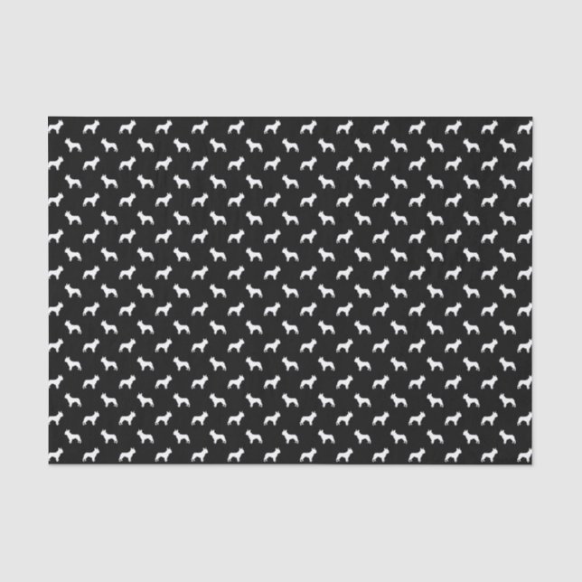 Seidenpapier der französischen Bulldogge (Vorderseite)