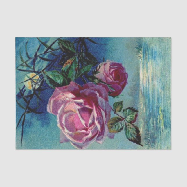 Seidenpapier der Mondschein-Rosen-B (Vorderseite)