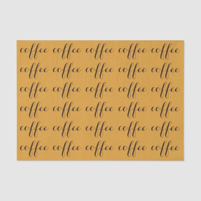 Seidenpapier des Kaffee-Liebhabers durch (Vorderseite)