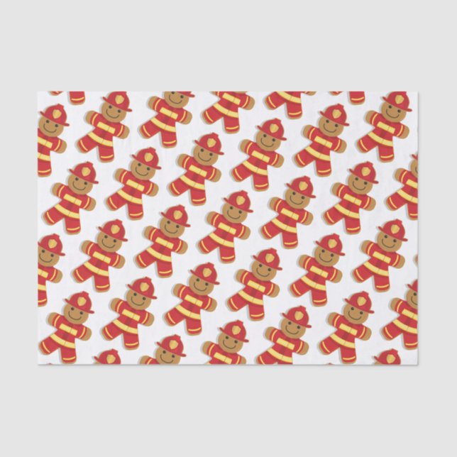 Seidenpapier des Lebkuchen-Feuerwehrmann-| (Vorderseite)