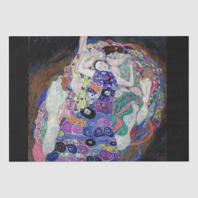 Seidenpapier: GUSTAV KLIMT: JUNGFRAU Seidenpapier (Vorderseite)