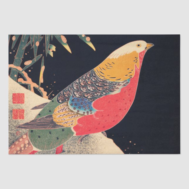 Seidenpapier: JAPANESE WOODBLOCK : ITŌ JAKUCHU Seidenpapier (Vorderseite)