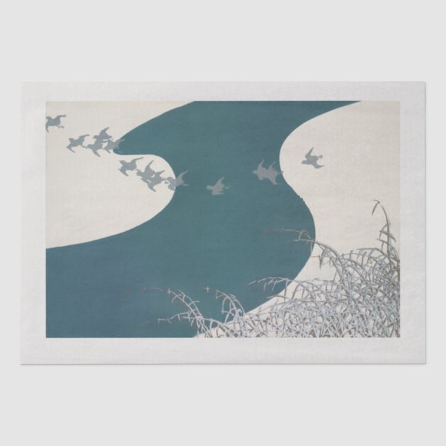 Seidenpapier: JAPANESE WOODBLOCK :  Seidenpapier (Vorderseite)