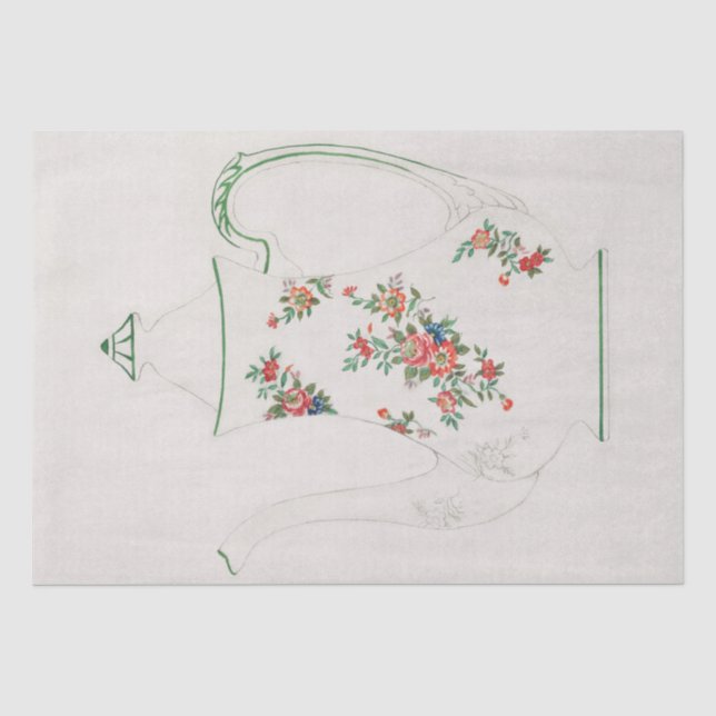 Seidenpapier: JAPANISCH: TEAPOTDESIGN AUS DEM JAHR Seidenpapier (Vorderseite)