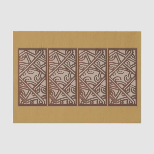 Seidenpapier mit einzigartigem Gold-Design (Vorderseite)