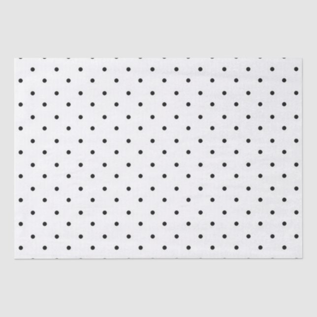 Seidenpapier/schwarze Tupfen Seidenpapier (Vorderseite)