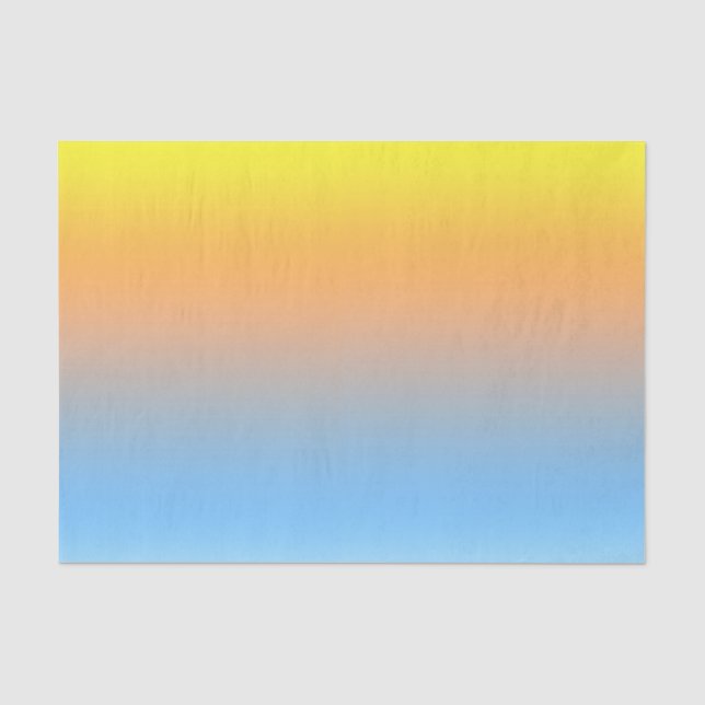 Seidenpapier-Sonnenuntergang-Strand-Farben Seidenpapier (Vorderseite)