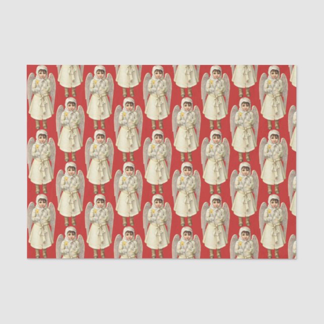 Seidenpapier-Weihnachtsengel Seidenpapier (Vorderseite)