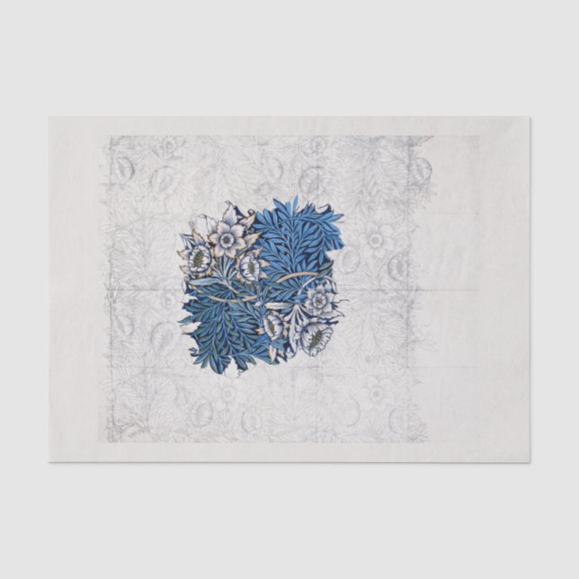Seidenpapier: WILLIAM MORRIS: TULIP + WILLOW Seidenpapier (Vorderseite)