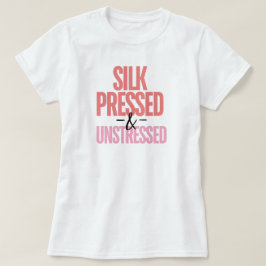 Seidenpresse-Würdigung Schwarzes Haar Benutzerdefi T-Shirt