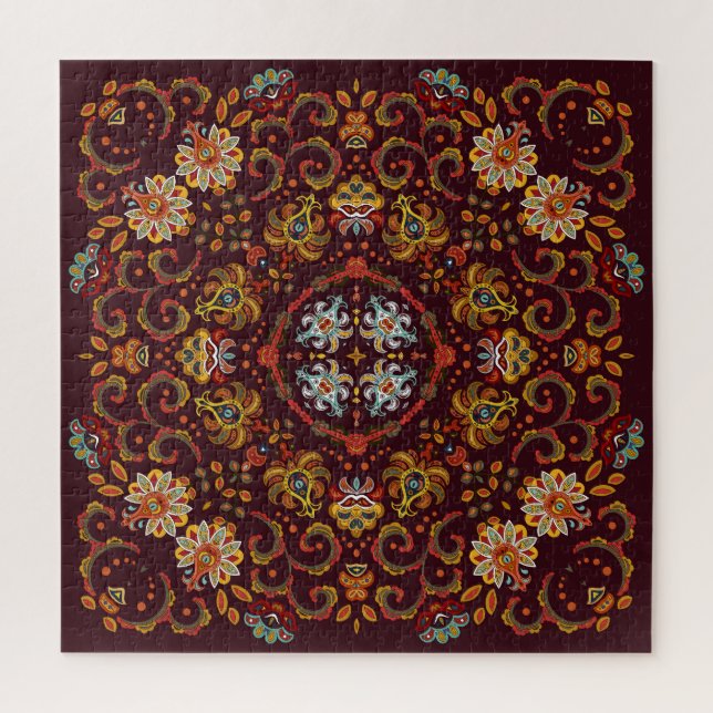 Seidenschal mit östlichem Muster (Vertikal)