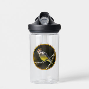 Seidenschwanz Singvogel Original Wildvogel-Foto Trinkflasche