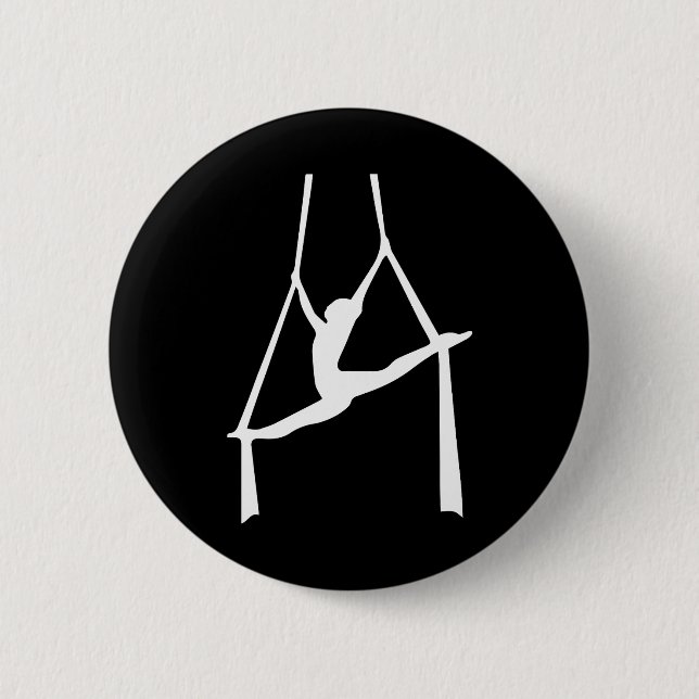 Seidentänzer Trapeze Aerialist Air Yoga Button (Vorderseite)