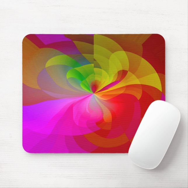 Seidenvorhang-Blume Mousepad (Mit Mouse)