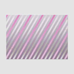 Seidig, grau, rosa, diagonales Striptepapier Seidenpapier